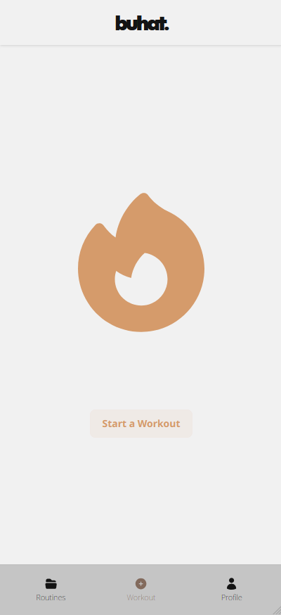 Start workout